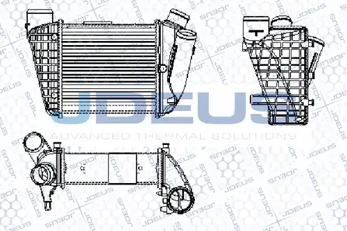 интеркулер (охладител за въздуха на турбината) JDEUS RA8010210