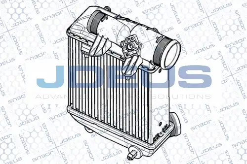 интеркулер (охладител за въздуха на турбината) JDEUS RA8010340