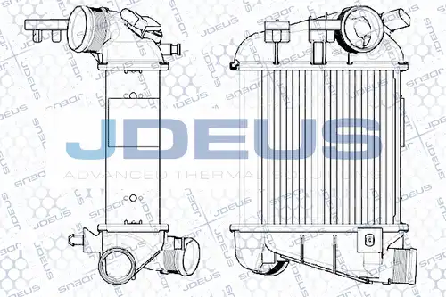 интеркулер (охладител за въздуха на турбината) JDEUS RA8010370