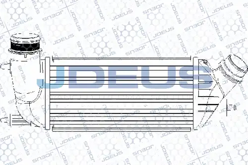 интеркулер (охладител за въздуха на турбината) JDEUS RA8210440