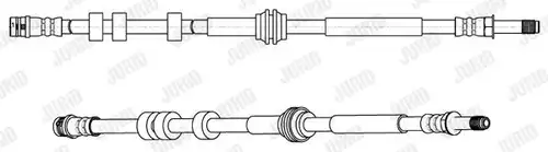 спирачен маркуч JURID 173114J