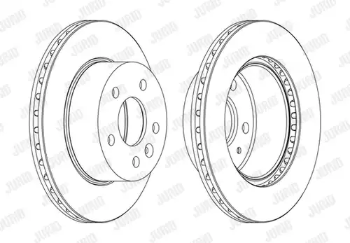 спирачен диск JURID 562054J