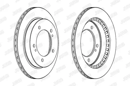 спирачен диск JURID 562075J