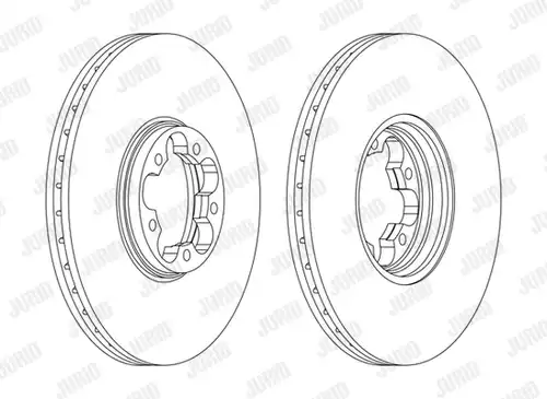 спирачен диск JURID 562140J