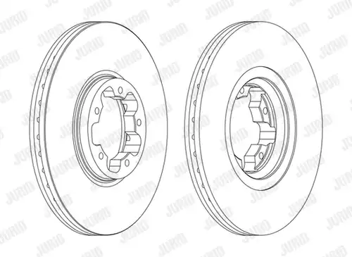 спирачен диск JURID 562141J