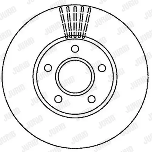 спирачен диск JURID 562251J