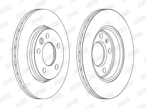 спирачен диск JURID 562262J