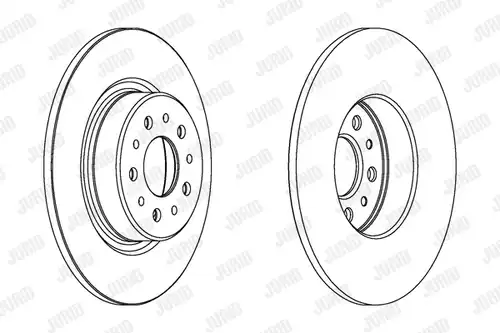 спирачен диск JURID 562275J