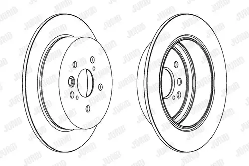 спирачен диск JURID 562288J