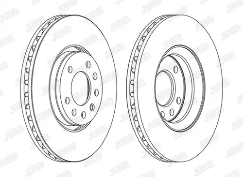 спирачен диск JURID 562385J