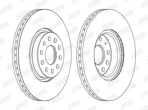 спирачен диск JURID 562387J