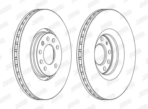 спирачен диск JURID 562390J