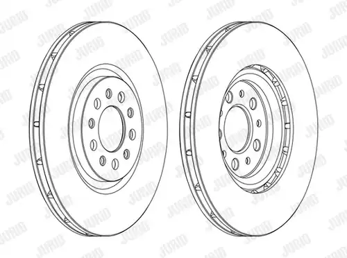 спирачен диск JURID 562391J