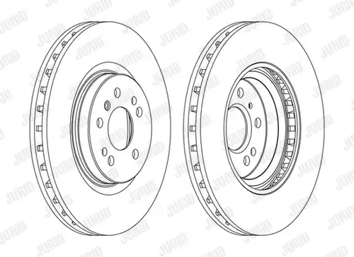 спирачен диск JURID 562403J