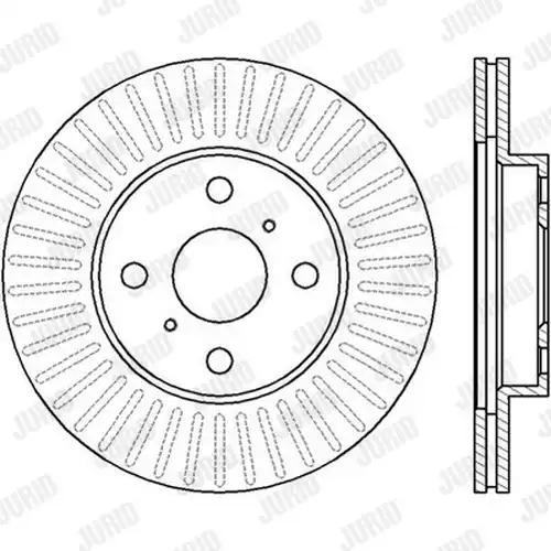 спирачен диск JURID 562409J