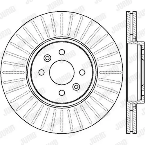 спирачен диск JURID 562410J