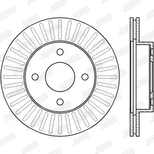 спирачен диск JURID 562426J