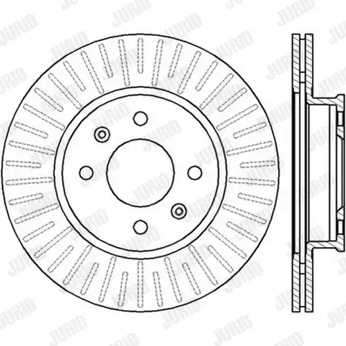 спирачен диск JURID 562427JC