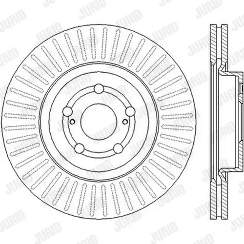 спирачен диск JURID 562439J
