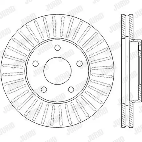 спирачен диск JURID 562441J
