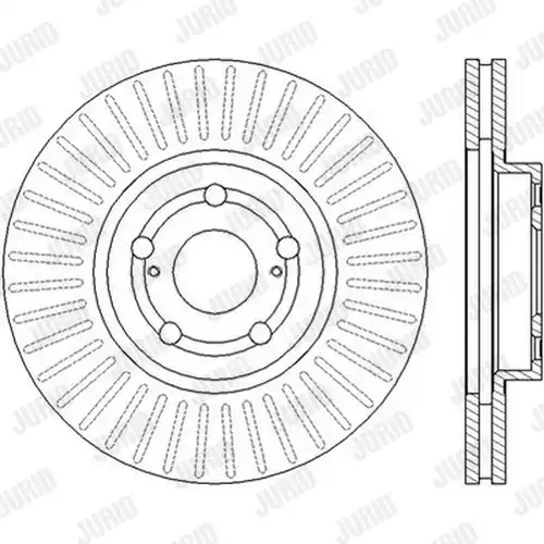 спирачен диск JURID 562453J