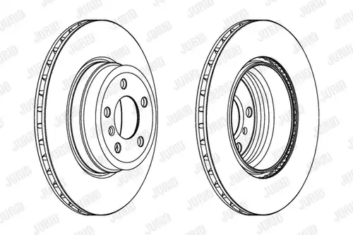 спирачен диск JURID 562523JC