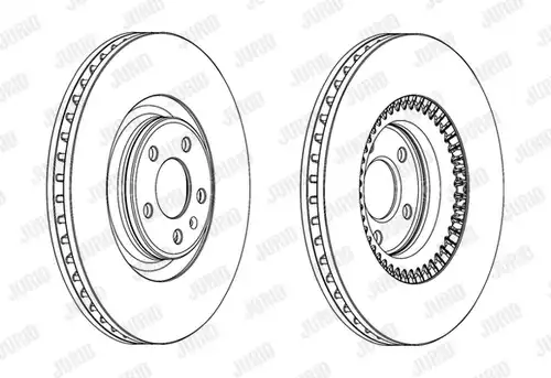 спирачен диск JURID 562771JC