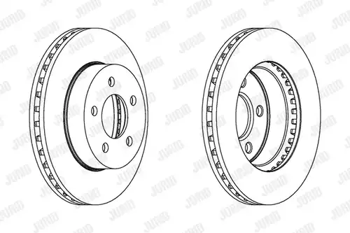 спирачен диск JURID 562856JC
