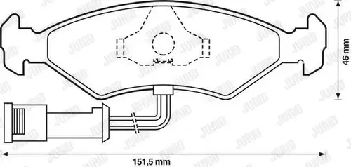 накладки JURID 571291J