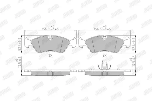 накладки JURID 571391J