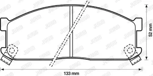 накладки JURID 572332J