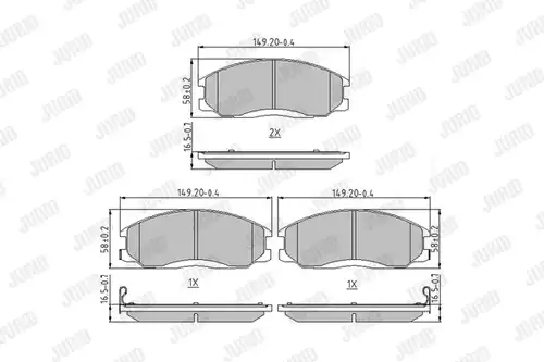 накладки JURID 572453J