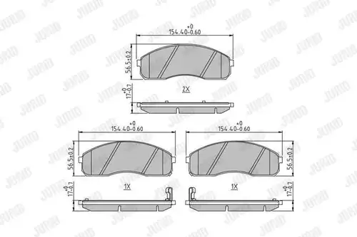 накладки JURID 572532J