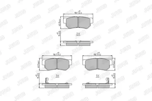 накладки JURID 572557J