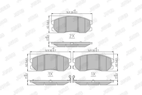 накладки JURID 572570J