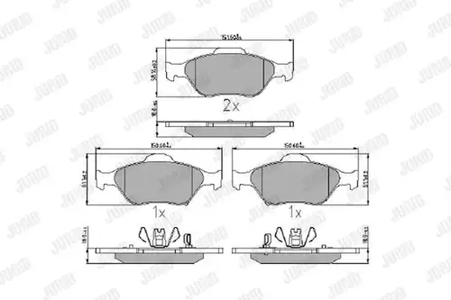 накладки JURID 572576J