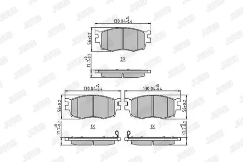 накладки JURID 572593J