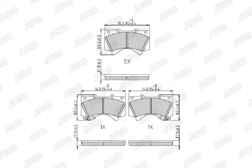 накладки JURID 572599J