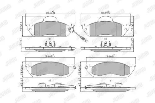 накладки JURID 573034J