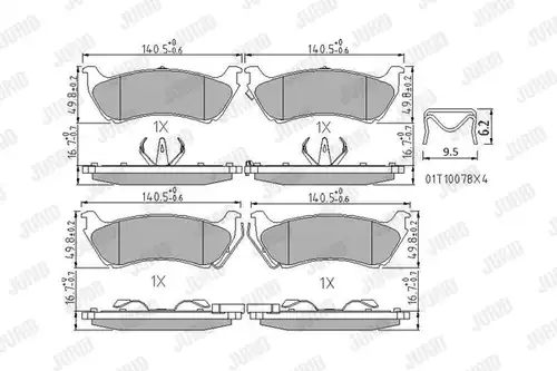 накладки JURID 573035J