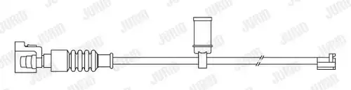 предупредителен контактен сензор, износване на накладките JURID 581435