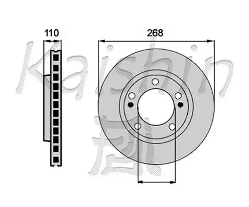 спирачен диск KAISHIN CBR236