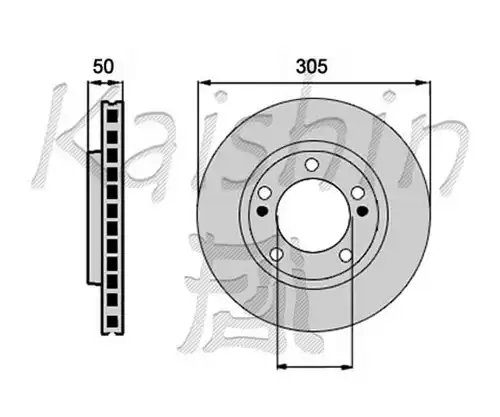 спирачен диск KAISHIN CBR237