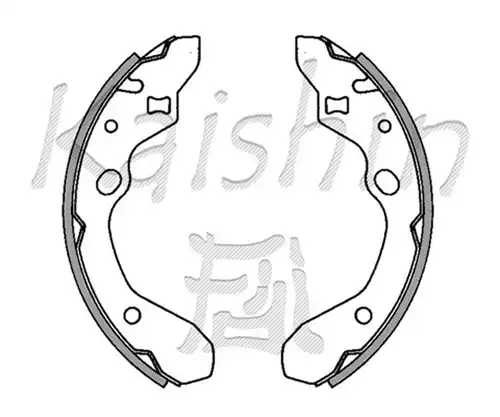 комплект спирачна челюст, ръчна спирачка KAISHIN K3385