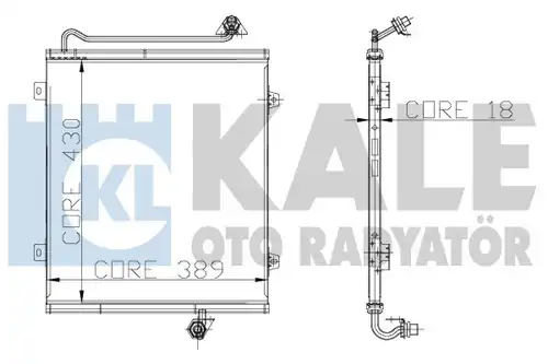 кондензатор, климатизация KALE OTO RADYATÖR 108900