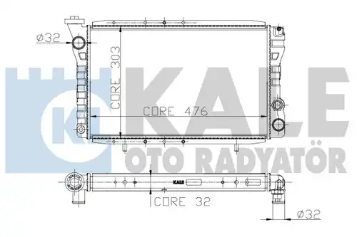 воден радиатор KALE OTO RADYATÖR 135500