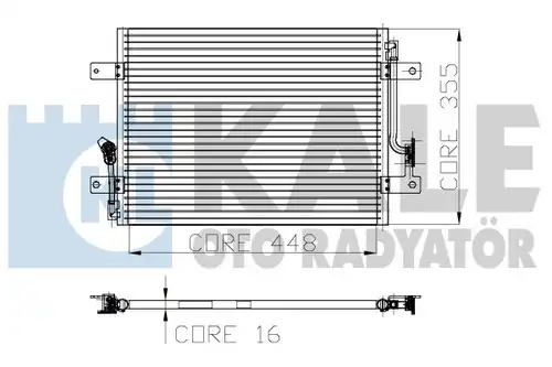 кондензатор, климатизация KALE OTO RADYATÖR 137000