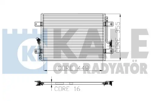 кондензатор, климатизация KALE OTO RADYATÖR 153000