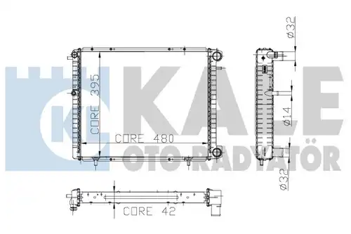 воден радиатор KALE OTO RADYATÖR 208000