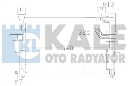 кондензатор, климатизация KALE OTO RADYATÖR 342620